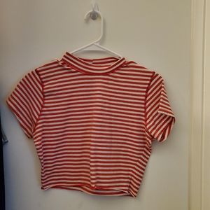 🔥2 for 15 🔥Red & White Striped Crop Top